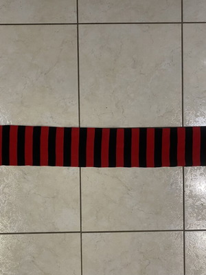 AC Milan Scarf new with leather logo