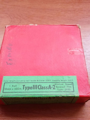 Φιλμ 16 mm Type 3 Class A2 vintage μεταχειρισμένο, δεκαετίας 1960
