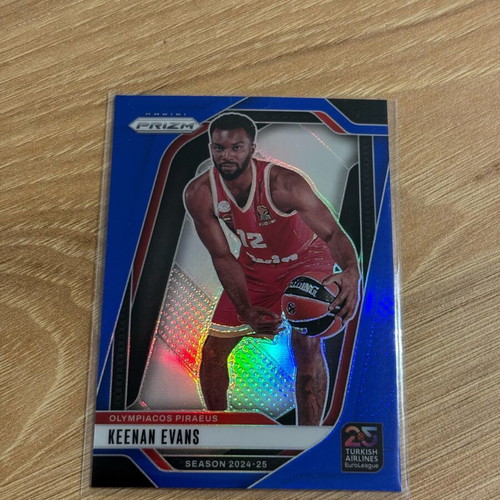Panini Prizm Euroleague Blue Keenan Evans 2024-25 card like new