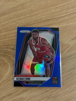 Panini Prizm Euroleague Blue Keenan Evans 2024-25 card like new