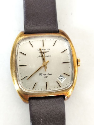 Longines Automatic Flagship HF men's watch like new with leather strap