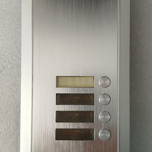 Button panel and 4 used intercoms