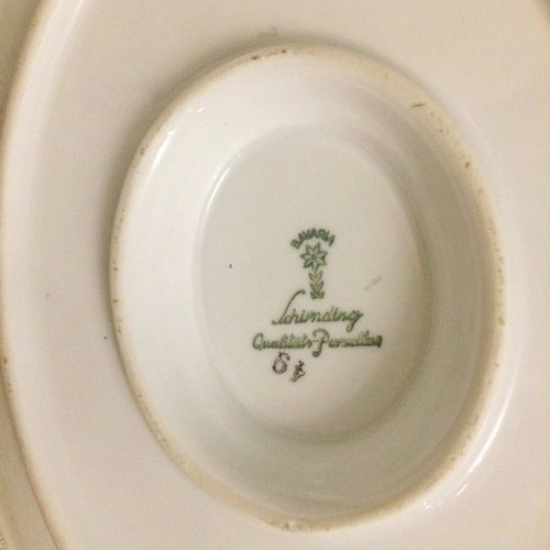 Porcelain Schirnding Qualitäts-Porzellan gravy boat 1949-1956
