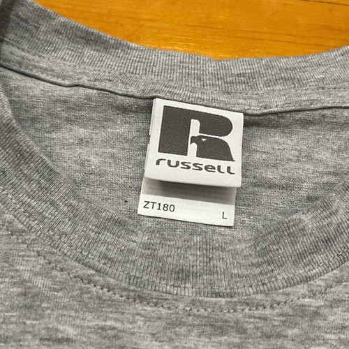 Russell Athletic gray muscle fit tshirt new size L