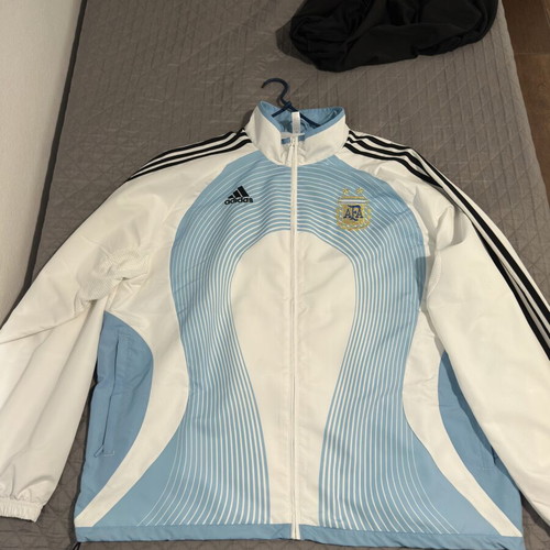 Adidas Argentina National Team Track Jacket White Sky Blue Retro 2006