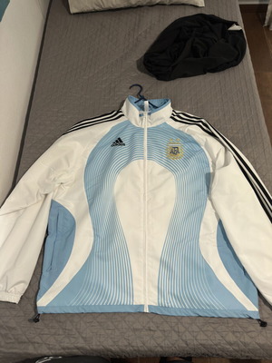 Adidas Argentina National Team Track Jacket White Sky Blue Retro 2006