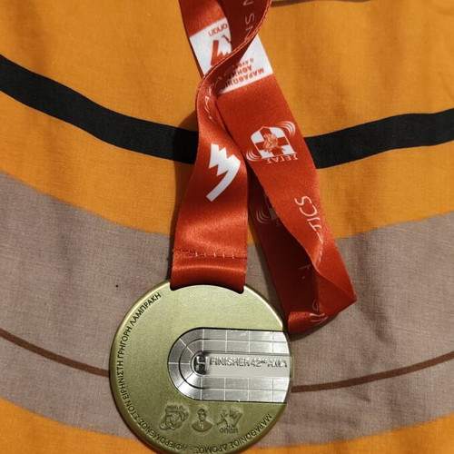 Athens Marathon 42 km Medal 2025 new, authentic