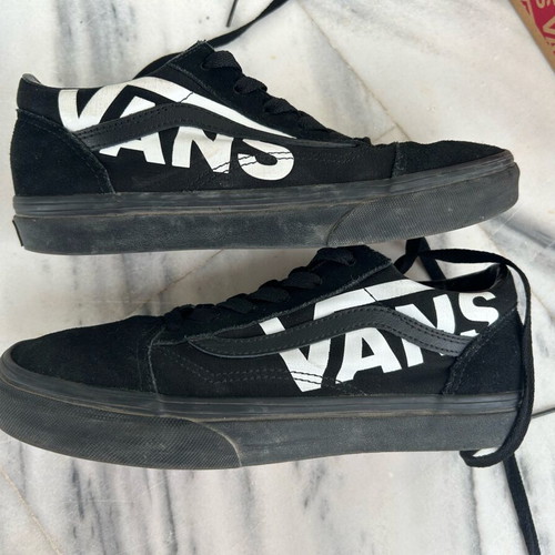 Vans old school kids shoes size 38.5 like new, black
