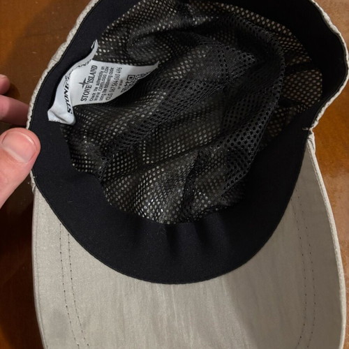 Stone Island Nylon Metal hat like new, gray, size M