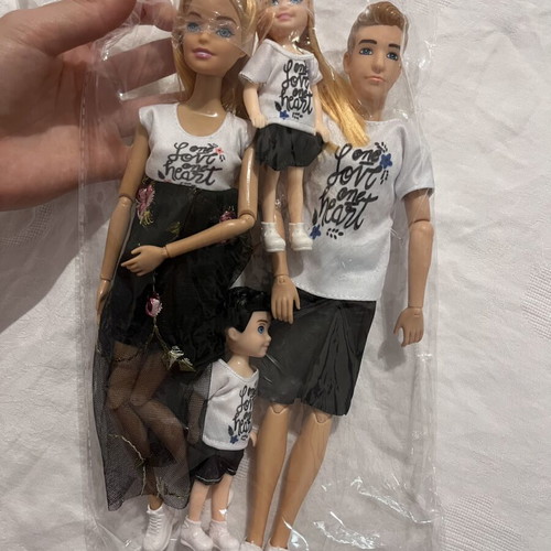 Barbie doll family set of 4, 30cm tall