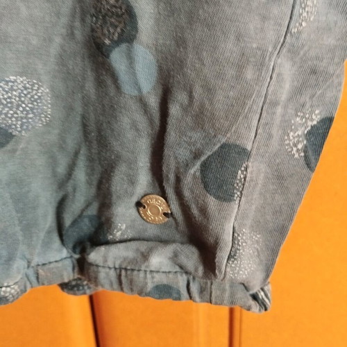 Short-sleeve blouse like new, size S, blue