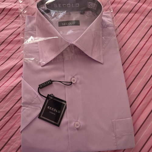 Men's dress shirt, lilac, size L