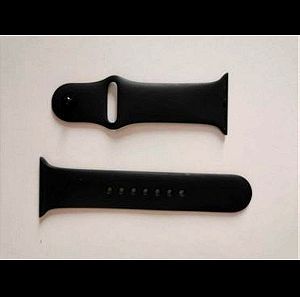Apple Sport Band Λουράκι Σιλικόνης μαύρο (Apple Watch 44mm)