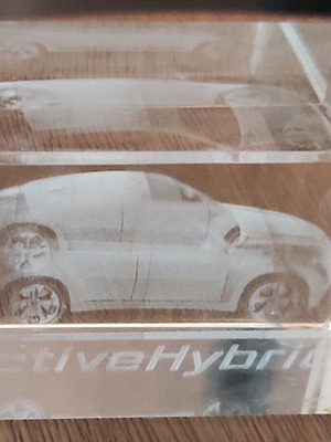 Glass decorative bmv like new