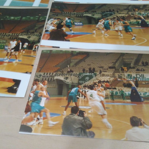 Panathinaikos basketball photos set of 13, authentic, like new