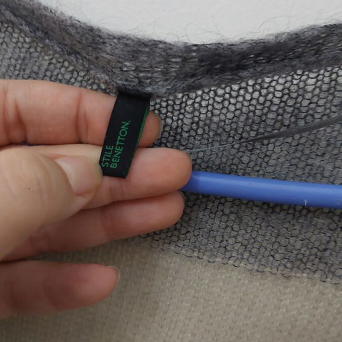 Benetton women's cardigan size M, like new, gray multicolor