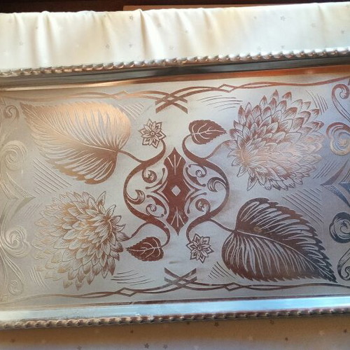 Serving tray used, very good condition