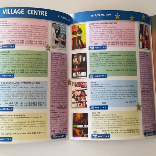 Village Centre Thessaloniki programs used, pack of 19, 1998