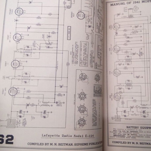 1941 Radio Diagrams like new technical book