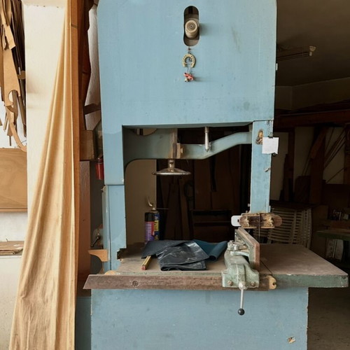Woodworking machines used, radial, bandsaw, AEG polisher compressor