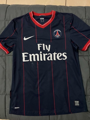 Paris Saint-Germain 2009-2010 jersey used, size small