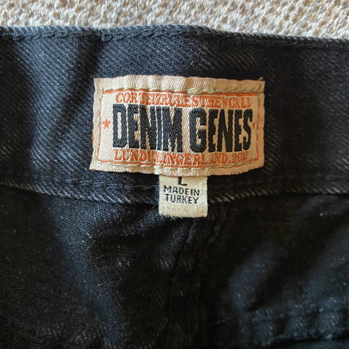 Corteiz C-Star Denim Jeans new, 100% cotton, baggy, black and white