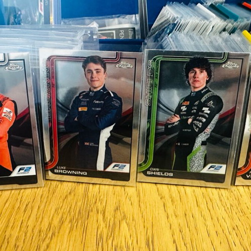 Topps Chrome F1 2025 F2 Drivers base cards bundle like new