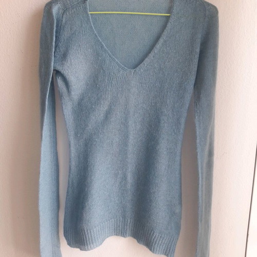 OVS Small thin knitted pullover like new, turquoise