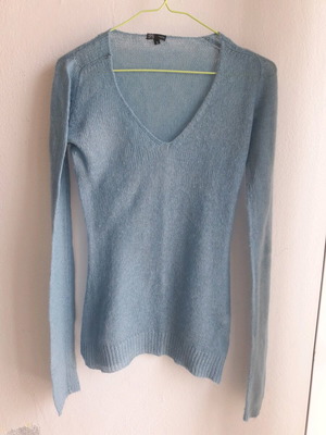 OVS Small thin knitted pullover like new, turquoise