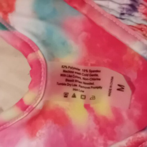 Multicolor bikini like new, size Medium, with padding