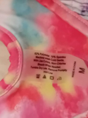 Multicolor bikini like new, size Medium, with padding