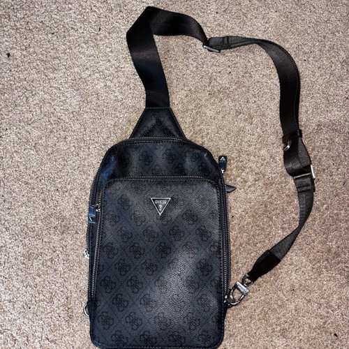 Guess crossbody bag like new, black and gray