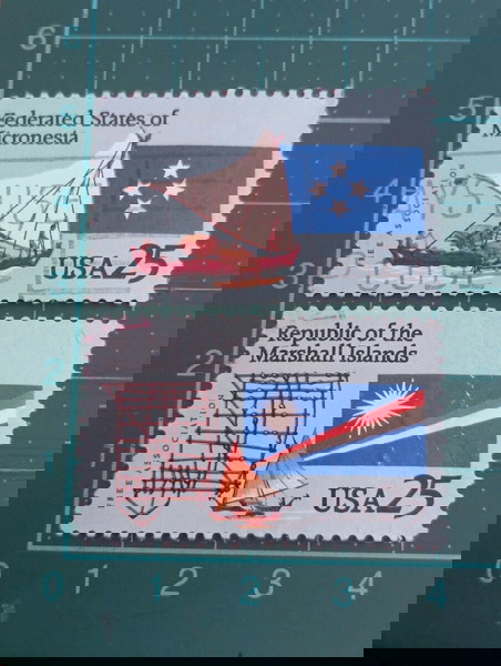 Ηνωμένες πολιτείες Γραμματόσημα 1990 Joint issue with Micronesia & Marshall Islands