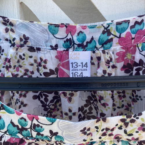 Zara kids printed short-sleeve top like new, size 164 cm