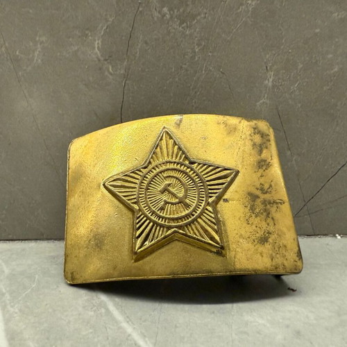 Soviet Military Belt Buckle used, USSR vintage collectible