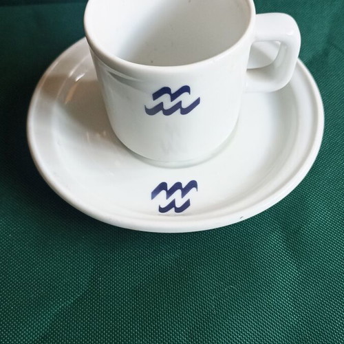 Vintage Bernardaud Limoges Coffee Cup and Saucer Le Méridien 90s like new