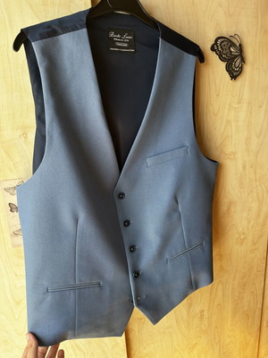 Vest Berto Lucci Classic line Milano like new, blue, XXL