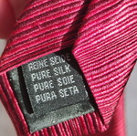 Silk tie like new, red