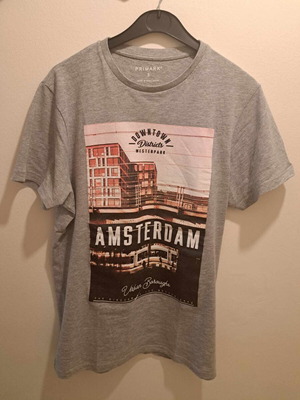 Μπλουζάκι Amsterdam γκρι σαν καινούργιο, μέγεθος M