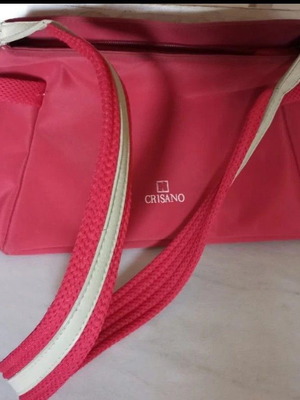 Crisano by Hunter shoulder bag like new, red and beige