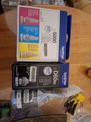 Brother InkBenefit BT-D60BK black ink and BT-5000 color ink set