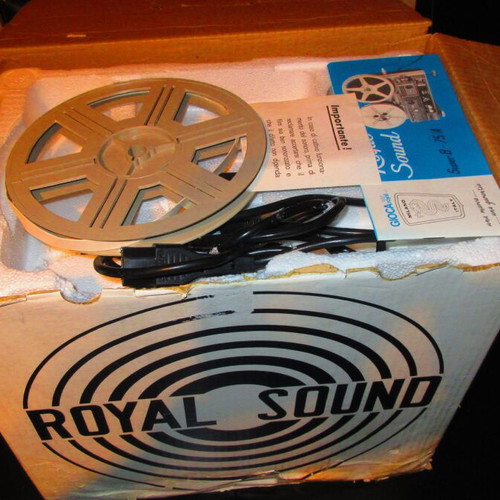 Royal Sound Super 8 Projector new in box from 70s