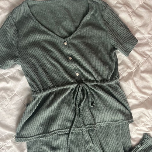 Shein Mint Green Pajama Set L Like New