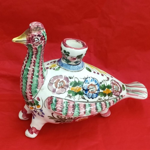Skyros old handmade ceramic candle holder