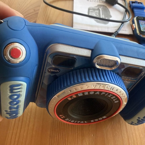 Kidizoom smart watch and camera used, rechargeable watch, multilingual camera