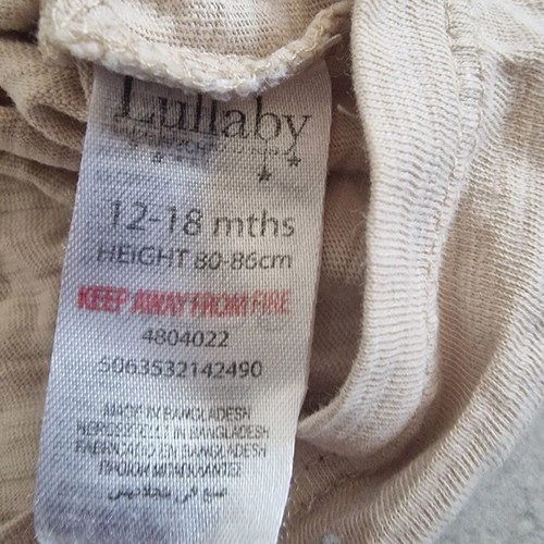 Short-sleeve baby t-shirt used, size 12-18 months
