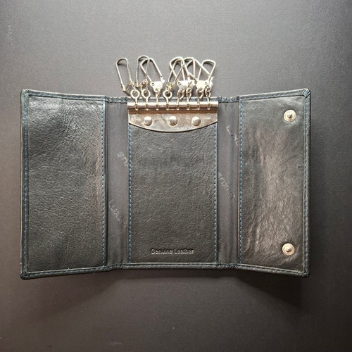 Luxus leather key wallet new, black