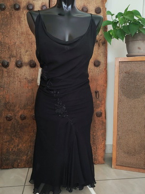 La Perla vintage black silk dress, new