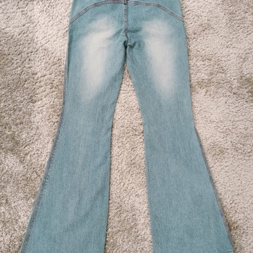 Miss Selfridge low-rise jeans like new, size S or XS, blue turquoise
