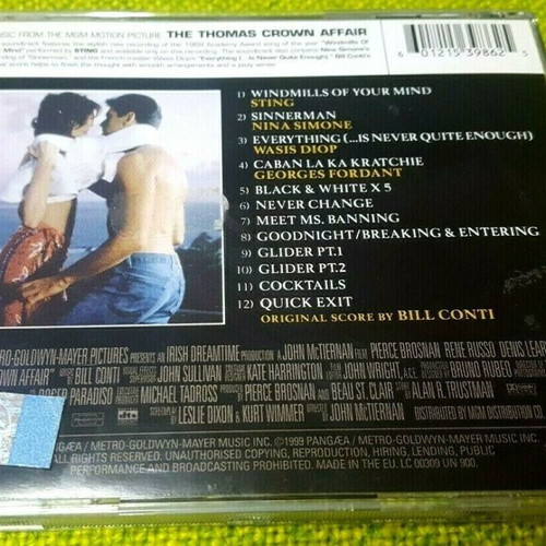 The Thomas Crown Affair CD μεταχειρισμένο, μουσική από την ταινία MGM